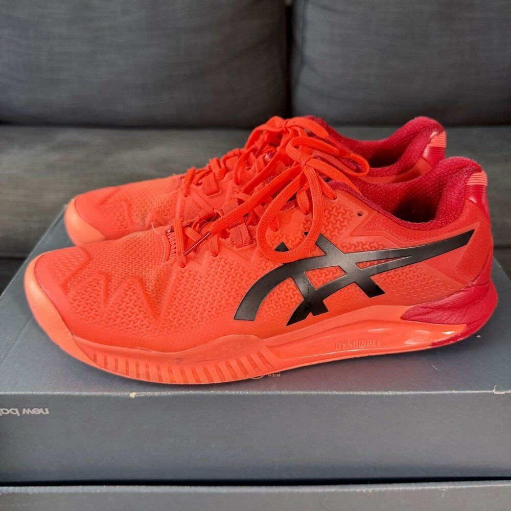 ASICS Gel-Resolution 8 Tokyo Edition Red Tennis Sneakers Men's Size 9